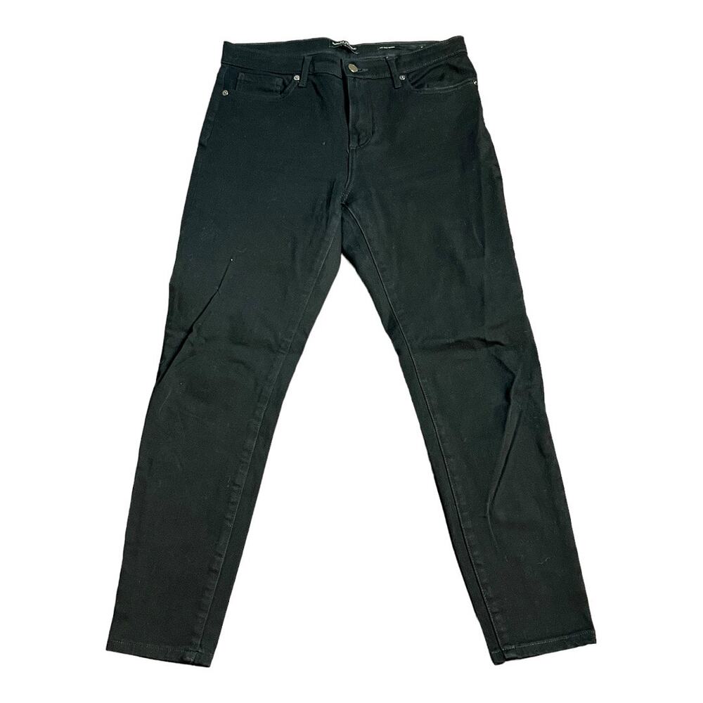 Banana Republic Womens Jeans Black Mid-Rise Skinny 30 Basic Casual Denim Pants